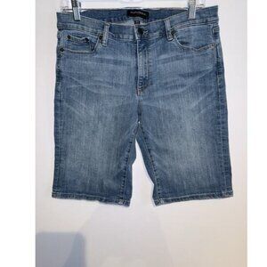 Banana Republic Jean Shorts Womens Size 30/10 Blue Denim Cuffed Mid Rise